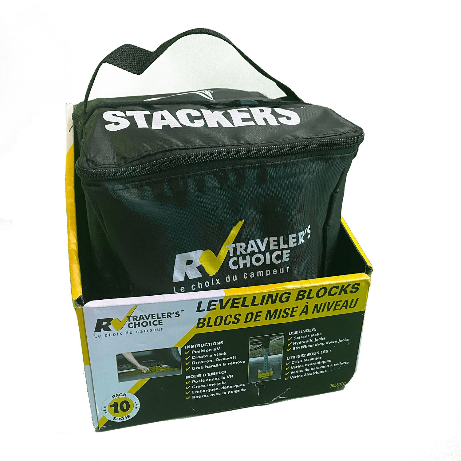 RV Traveler’s Choice Stackers – 10-Pack Stackable Leveling Blocks