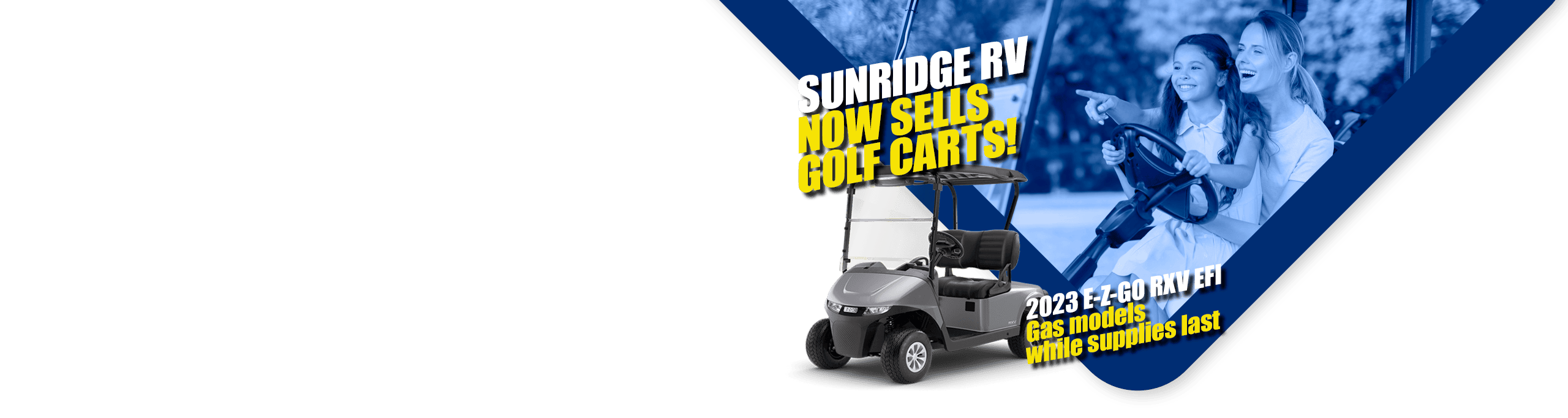 NOW SELLING GAS GOLF CARTS